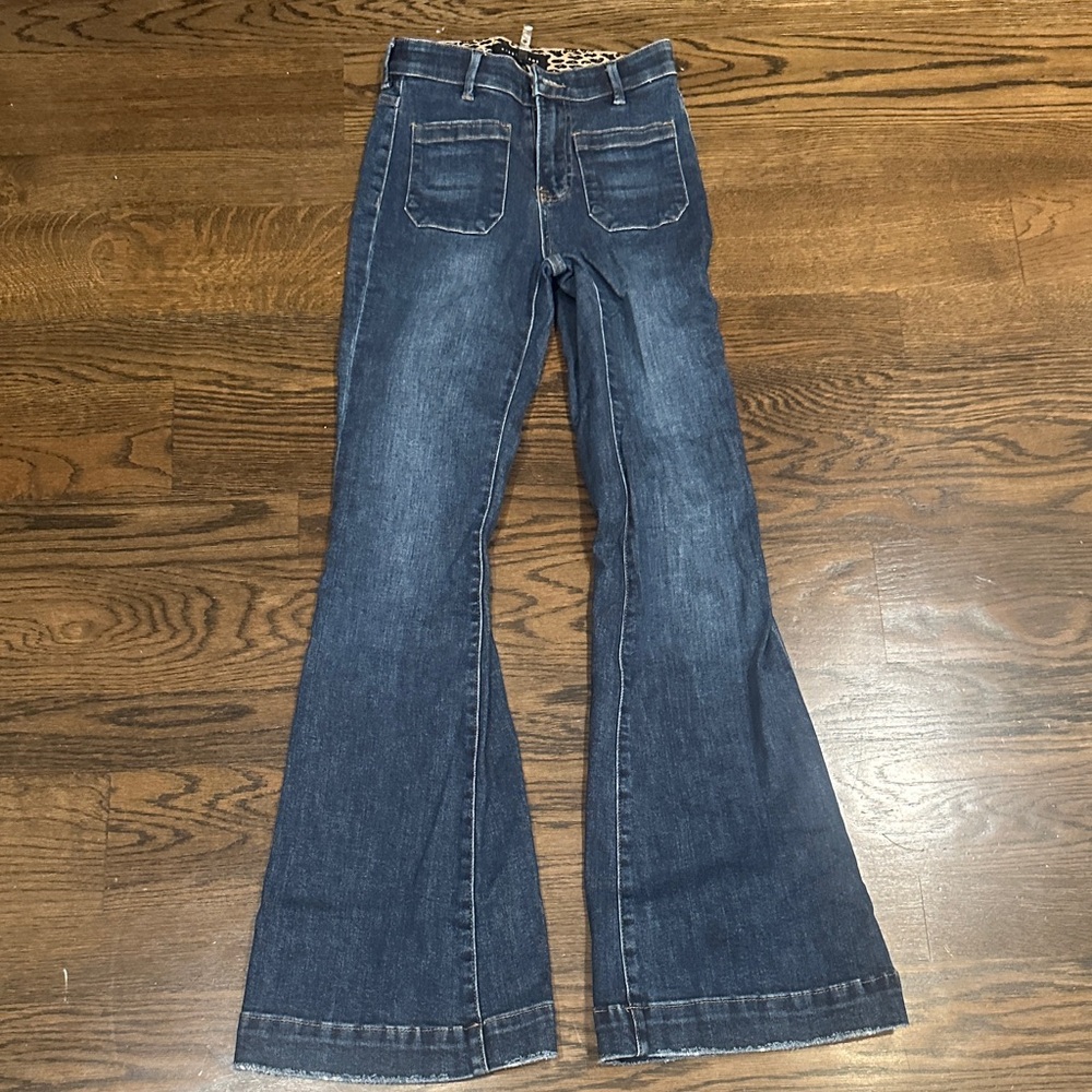 Women's Dark Blue Flare Jeans